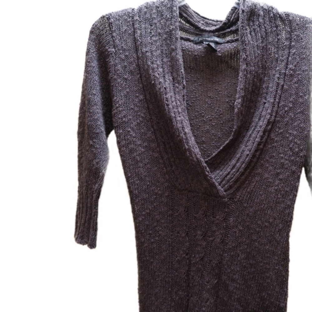NWOT 52 Weekends gray with metallic detail top